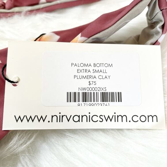 Nirvanic Kehlani Top & Paloma Bottom Plumeria Clay Swim Set Women’s Size XS $162 - Picture 5 of 6